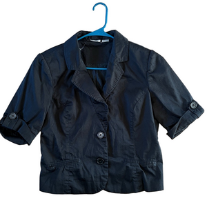 Spiegel Black Jacket Cardigan Blazer Size 12